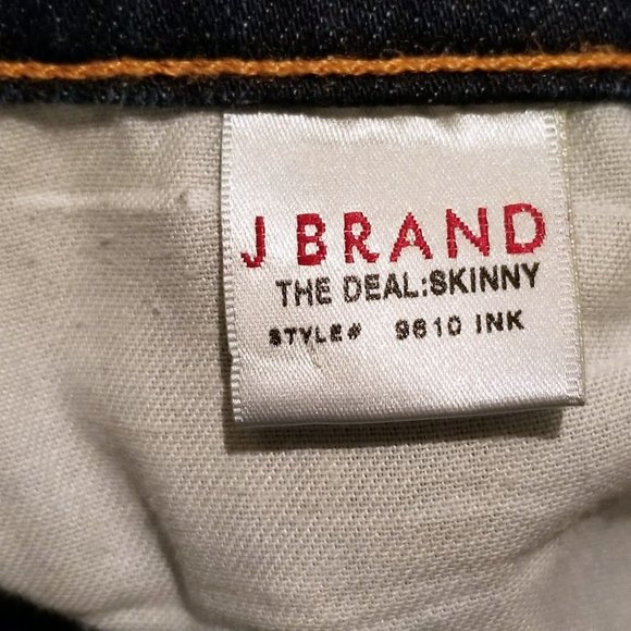 J Brand the deal skinny Straight Leg Low Rise Ankle Zip Jeans 25 Womens 28x28 - Picture 15 of 16